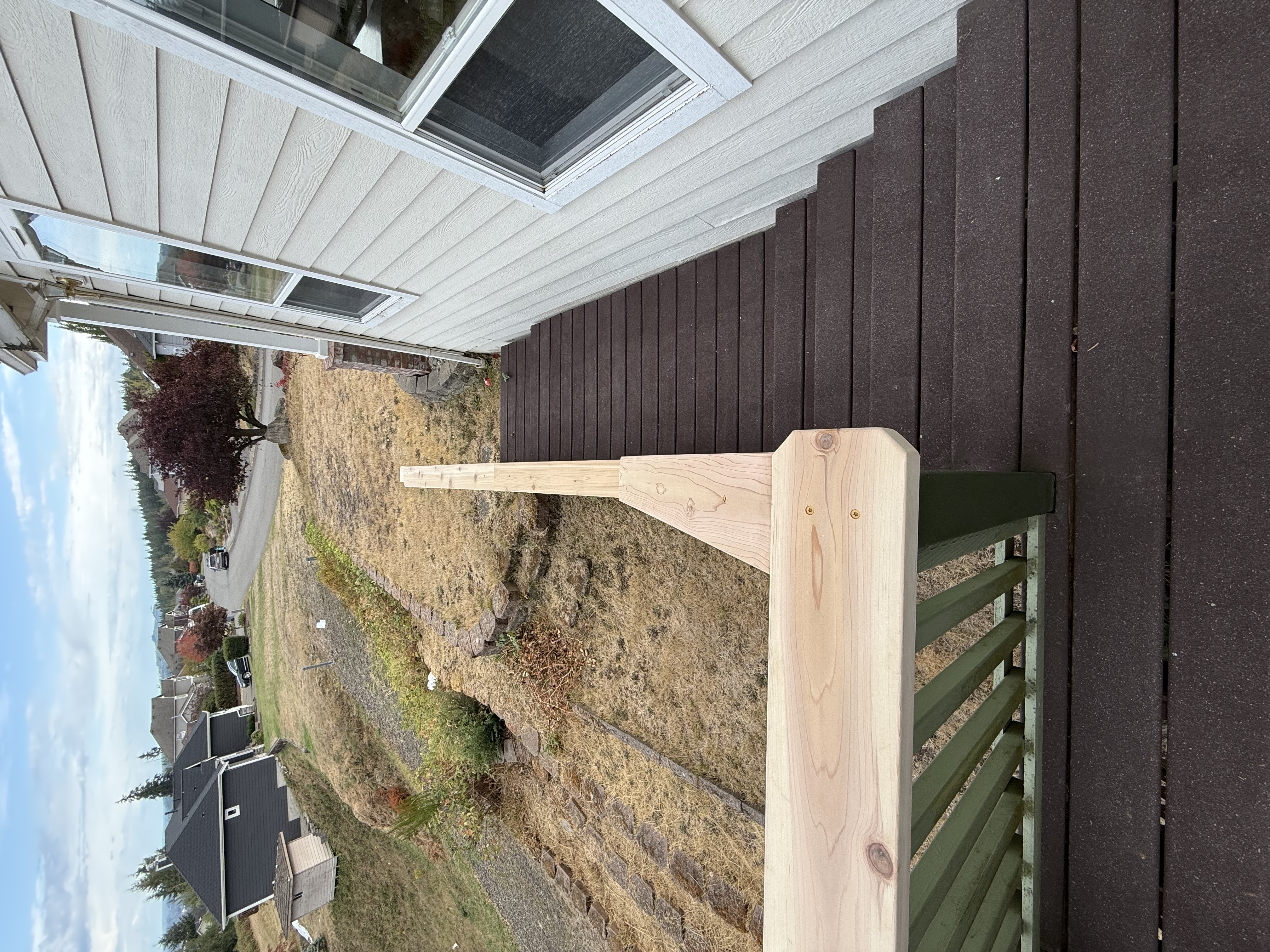 The hand rail takes the worst of the weather - simple update buys years of use — after
